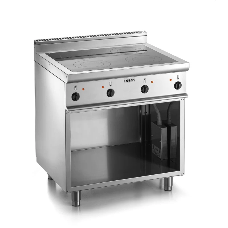 Cuisinière vitrocéramique - 4 zones - 10 kW - E7/CVE4BA - Fourneau électrique sur meuble - Saro
