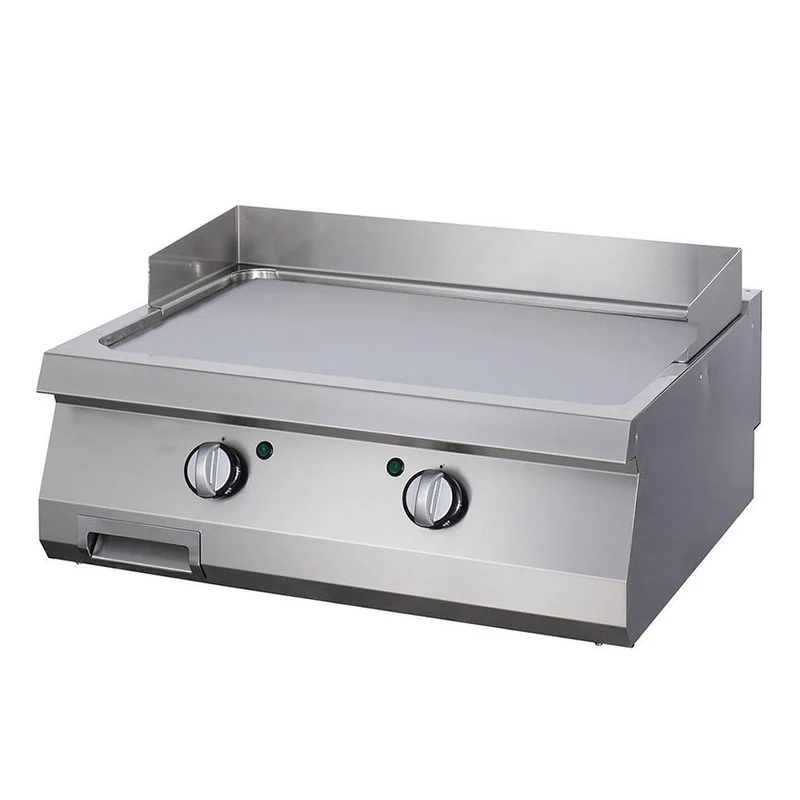 Plancha - lisse - unité double- profondeur 70 cm - électrique