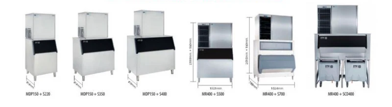 Tête de production de glaçons ITV GALAMDP150A — 145 kg/24h, glaçons pleins 30 g