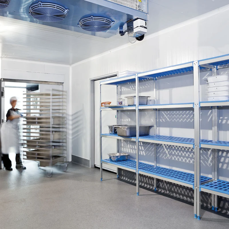 Rayonnage linéaire en aluminium GN 4 niv. - Réf. RLA/135-4/EF - Diamond