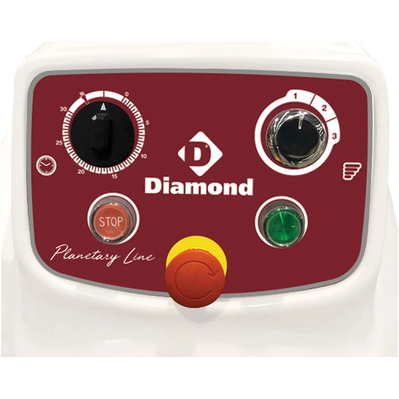 Batteur mélangeur base haute 40 lt - 3 vit - 1,3 kW - Diamond