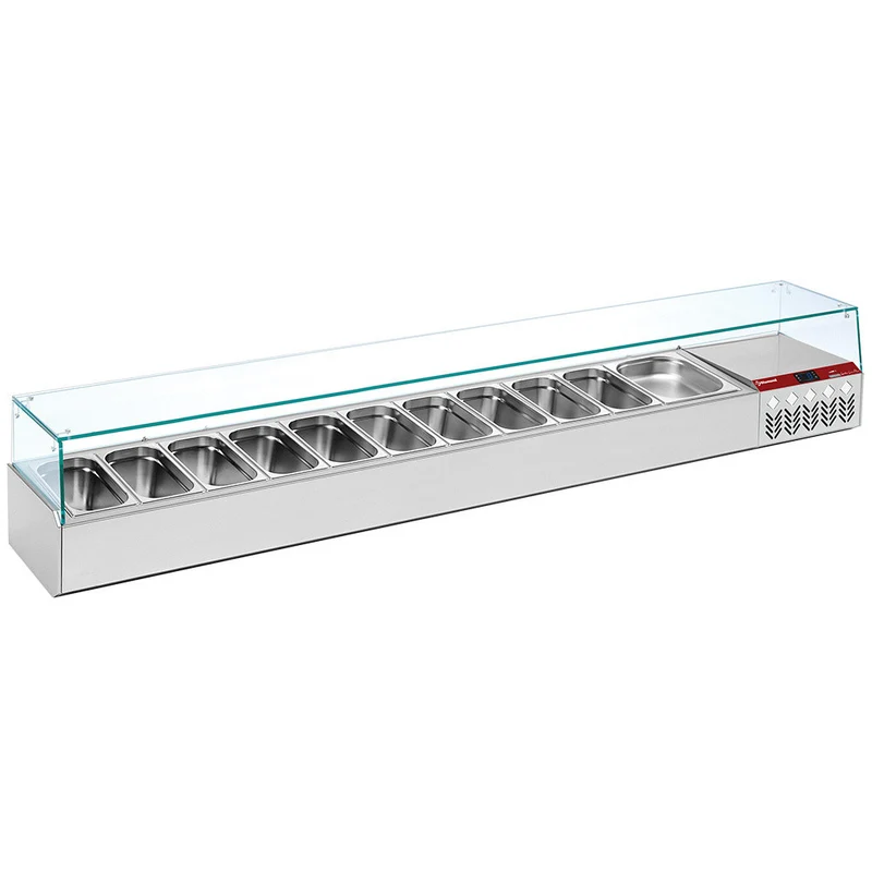 Ensemble table frigo + structure réfrigérée - 3 portes - Diamond