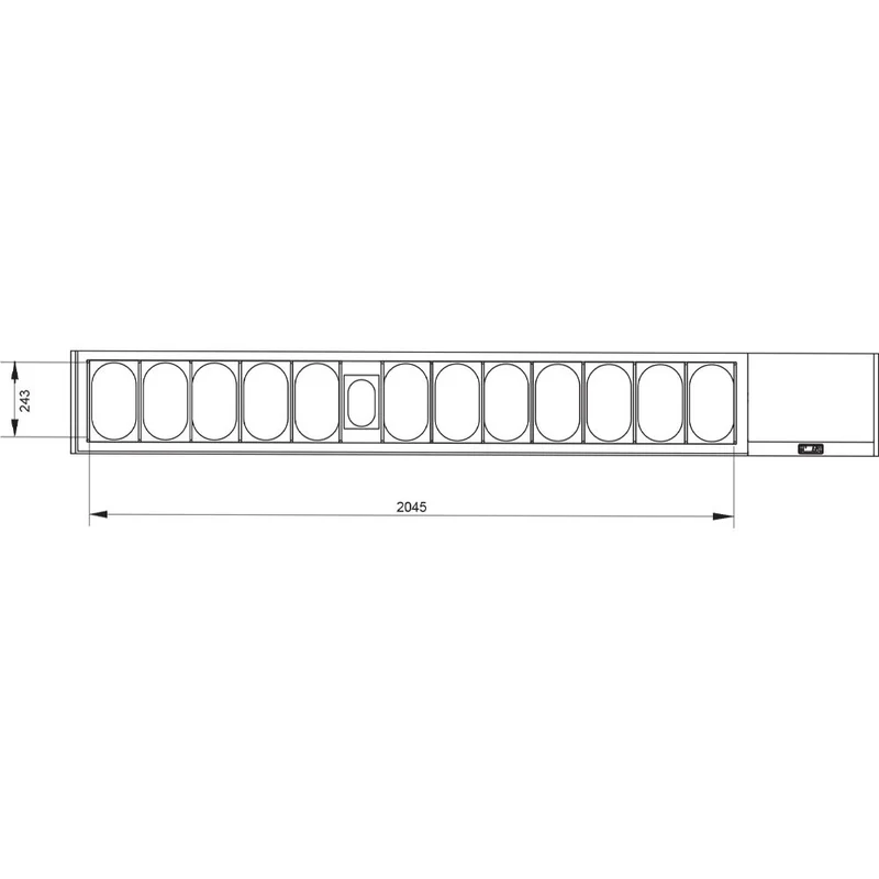 Ensemble table frigo et structure réfrigérée - 3 portes - Diamond