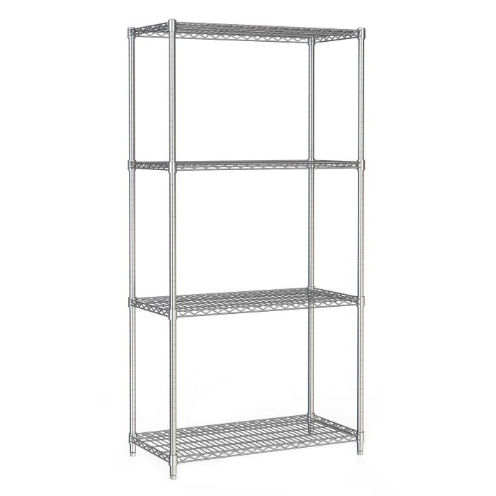 Etagère murale 4 niveaux 900 mm démontable - Rayonnage de chambre froide - Combisteel
