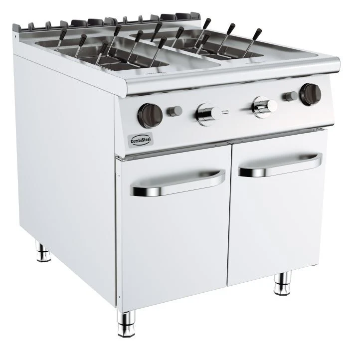 Cuiseur à pâtes gaz profondeur 900 mm - 2 x 24 L - Combisteel