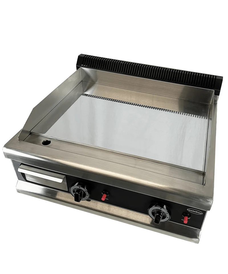 Plancha chromée 750x400 gaz - Combisteel