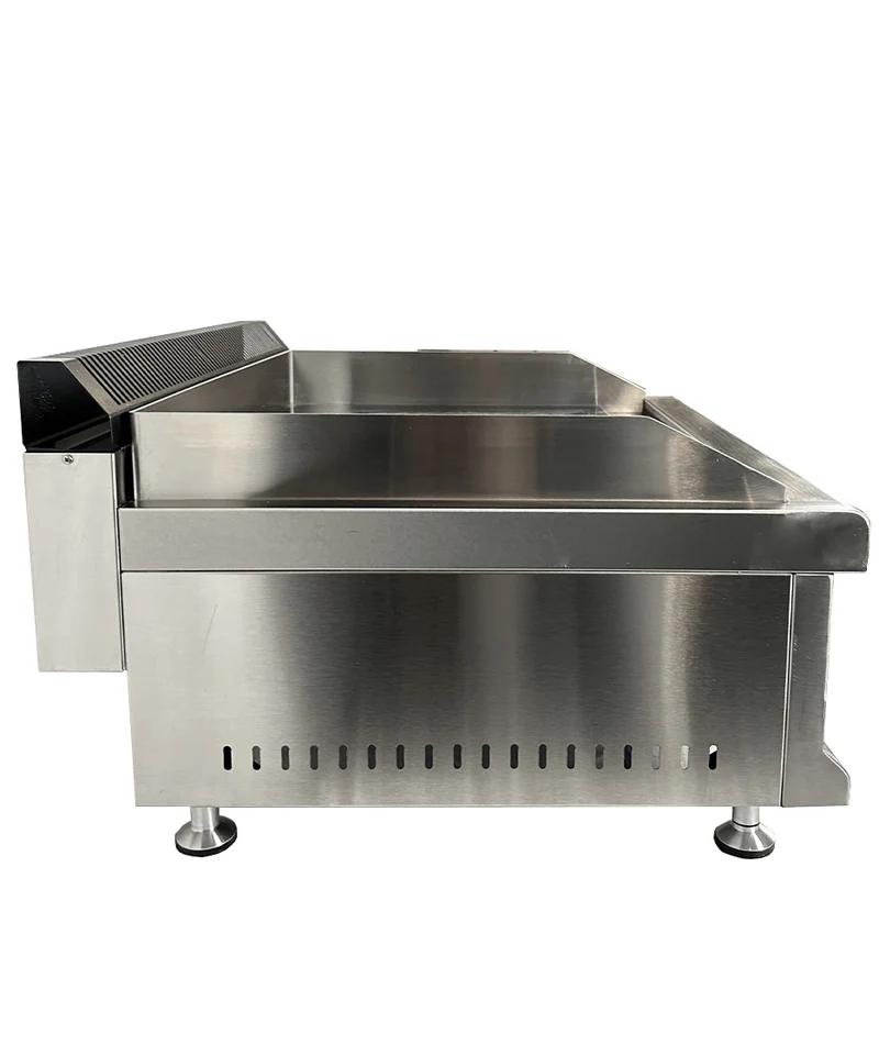 Plancha chromée 750x400 gaz - Combisteel