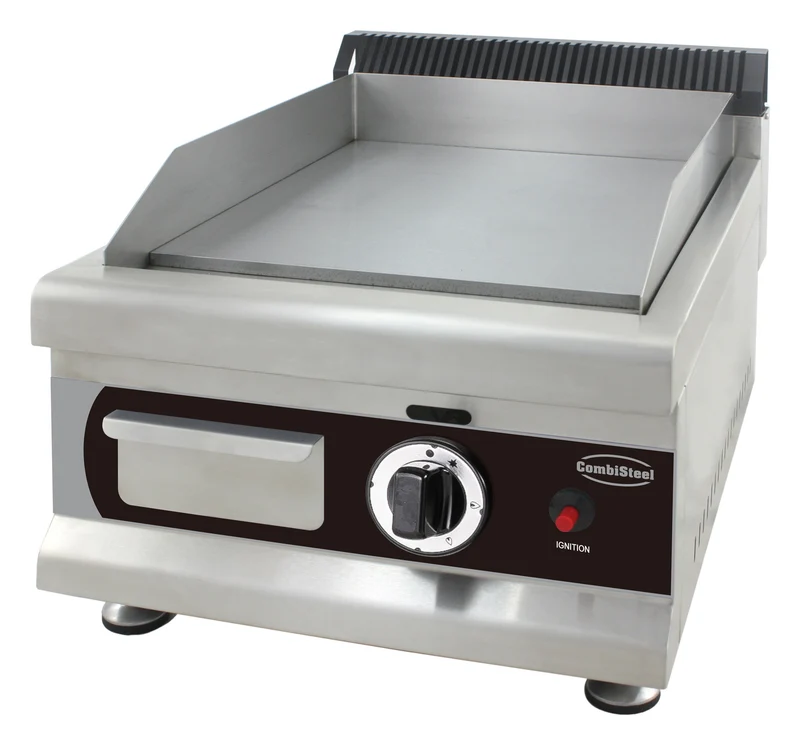 Plancha acier 350x 400 gaz - Combisteel