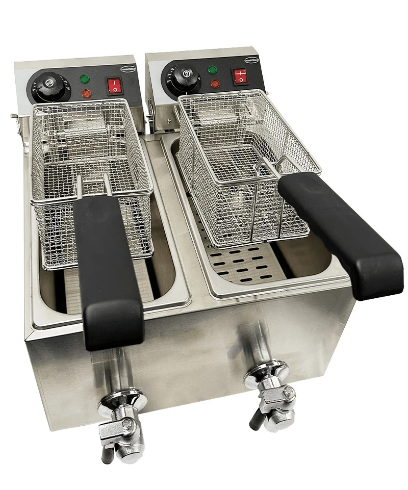 Friteuse électrique de comptoir 2x4 litres - Combisteel