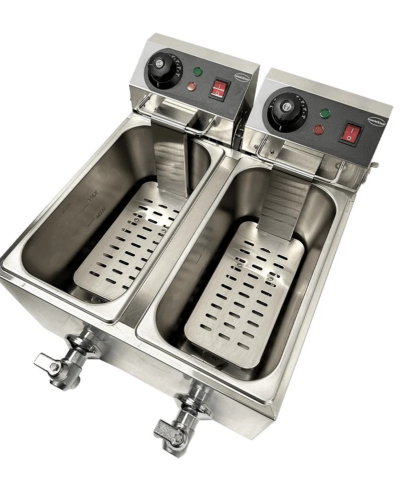 Friteuse électrique de comptoir 2x4 litres - Combisteel