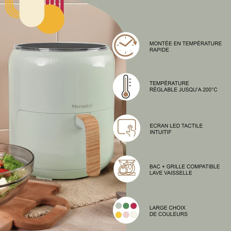 Friteuse à air chaud Colorama 4,5L