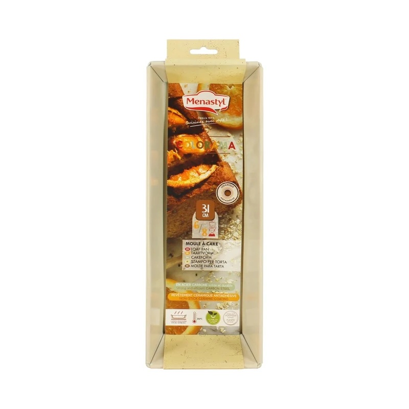 Moule à cake Crème en acier carbone Colorama 30,5 cm