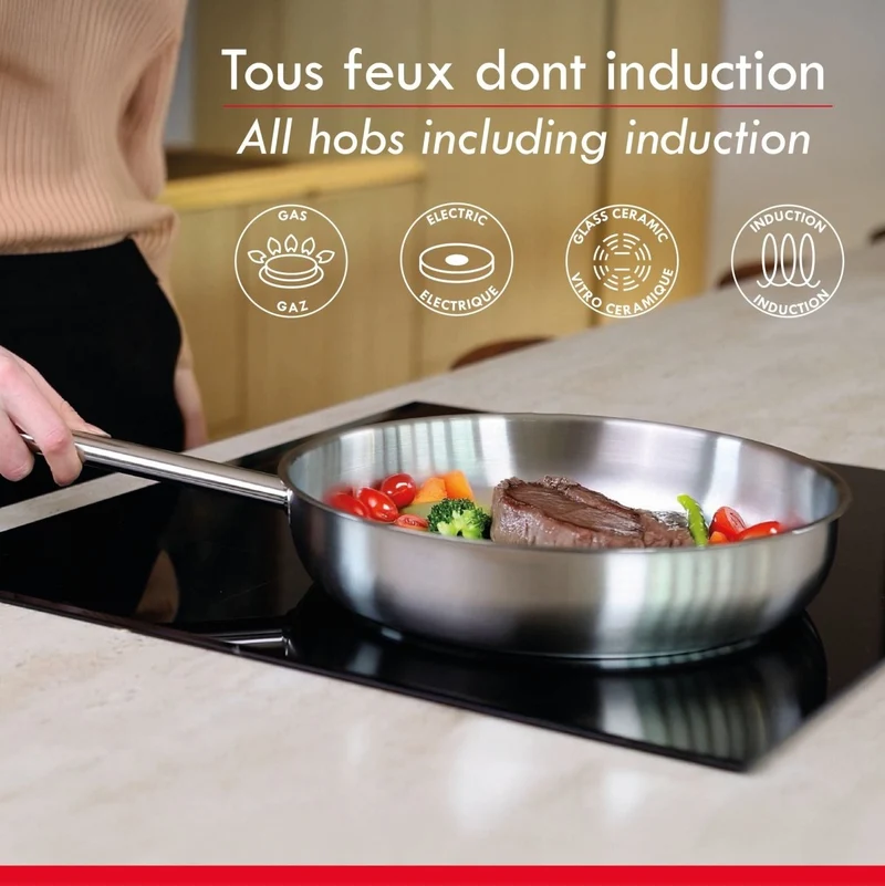 Poêle "Professionnel" en acier inoxydable 30 cm