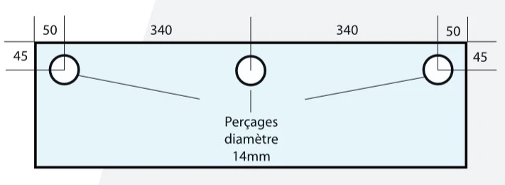 Vitre Four Polin 3 trous