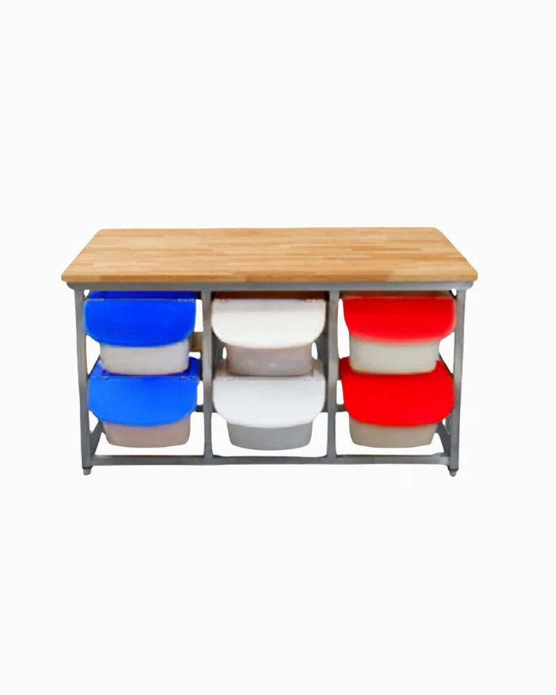Tables de boulage pour conteneurs in grédients 15 l.