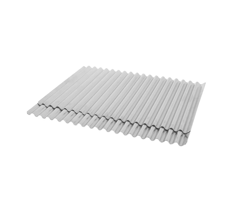 Kit de 2 plaques aluminium ondulées