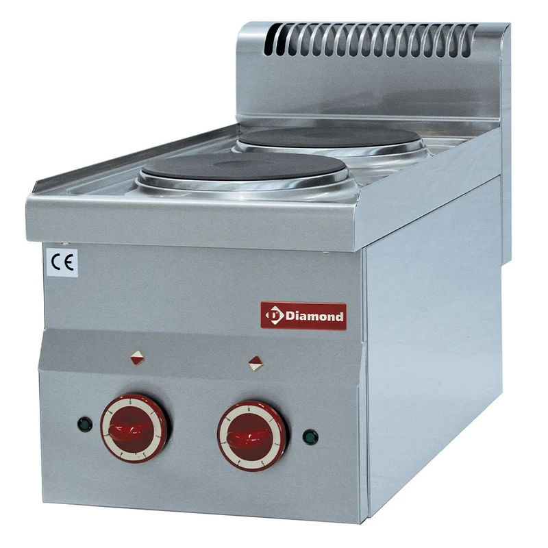 Cuisinière électrique 2 plaques - Réf. E60/2P3T - Diamond