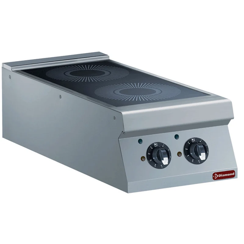 Cuisinière électrique 2 foyers induction - Réf. E22/2ID4T-N - Diamond
