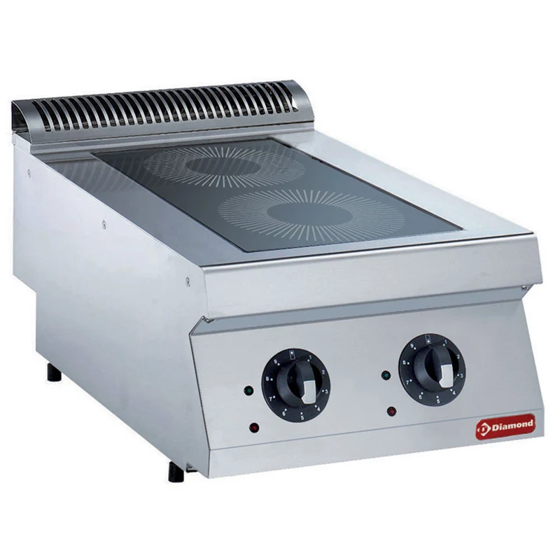 Cuisinière électrique 2 foyers à induction - Réf. E17/2ID4T-N - Diamond