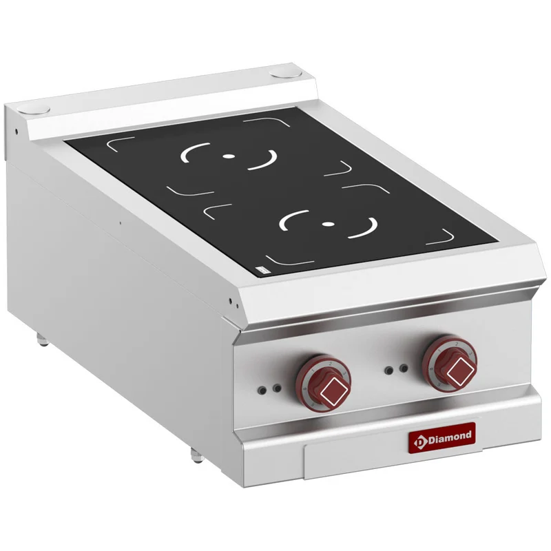 Cuisinière électrique 2 foyers à induction - Réf. E7/2ID4T-N - Diamond