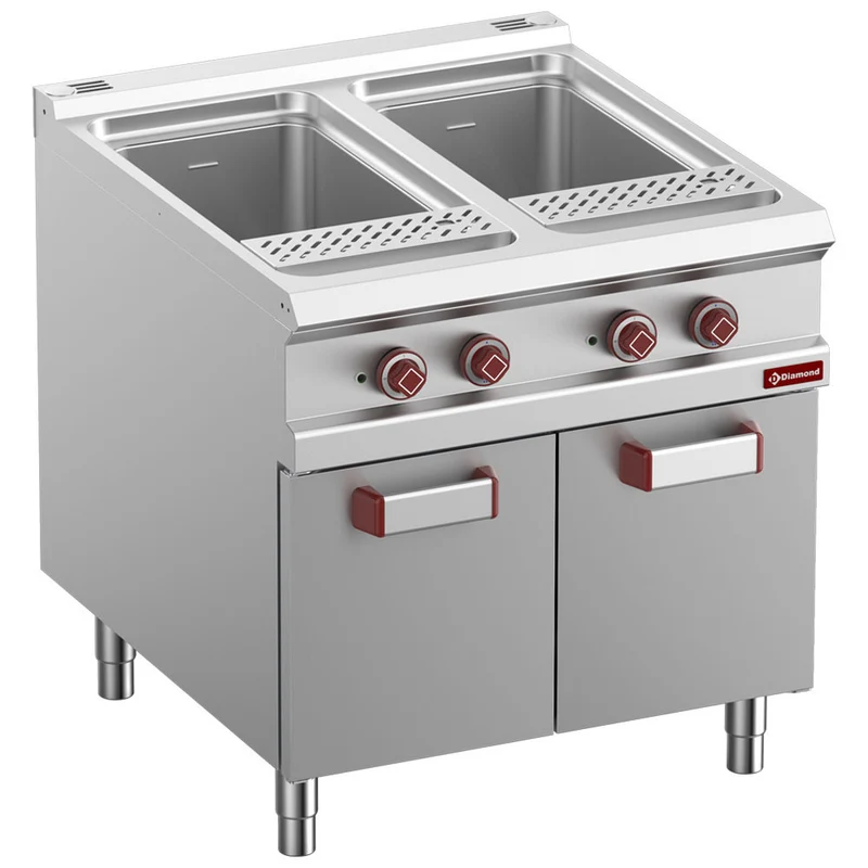 Cuiseur à pâtes électrique 2x 40 litres / meuble - 18 kW - Diamond