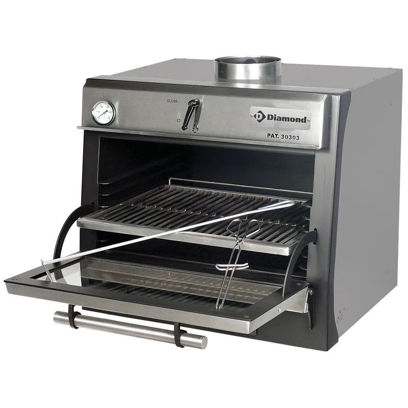Four à charbon - GN 1/1 - inox - Diamond