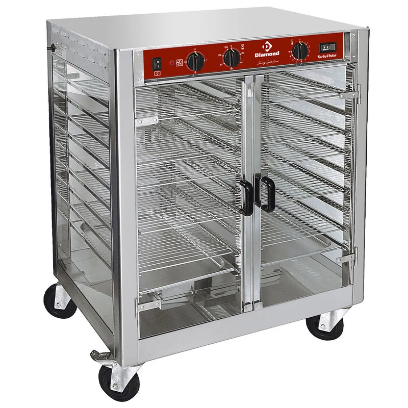 Étuve ventilée pour rôtissoire- roues - 2 portes - 1,5 kW - Diamond