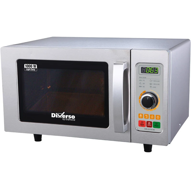 Four micro-ondes professionnel 1000W 25L mécanique - Idéal CHR - Diverso