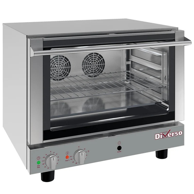 Four électrique à convection, 4x 600x400 mm + humidificateur manuel - Diverso - 3,3 kW - Diamond