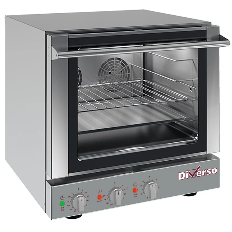 Four électrique à convection 4 niveaux 460x340 mm, cuisson homogène - Diverso