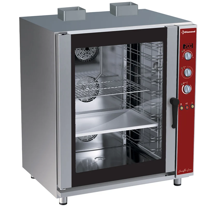 Four à convection gaz 10 x GN humidificateur auto. - Diamond