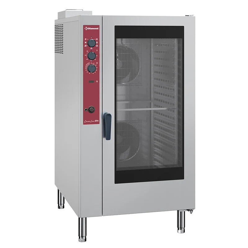 Four gaz à convection 20x GN 2/1- 40x GN1/1- humidificateur - Diamond