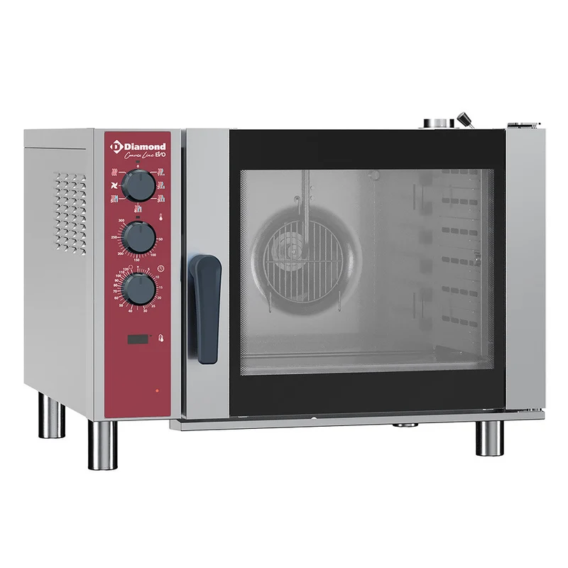 Four électrique convection 6x GN 1/1 humidificateur - 7,7 kW - Diamond
