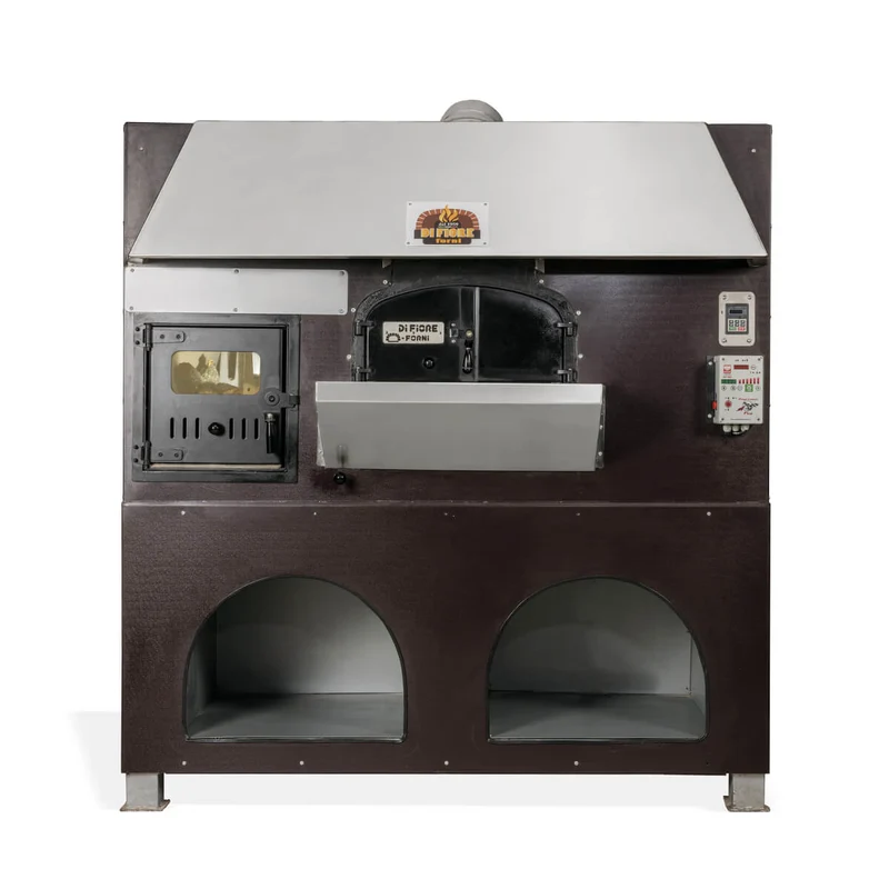 Forno Professionale a Legna Rotante Due Porte