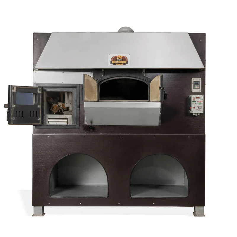 Forno Professionale a Legna Rotante Due Porte
