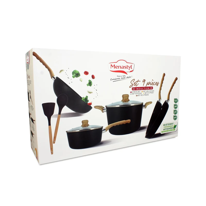 Set de 9 Pièces Colorama Noir