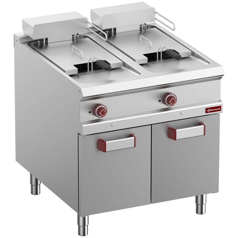 Friteuse électrique 2x18 litres sur meuble - Diamond
