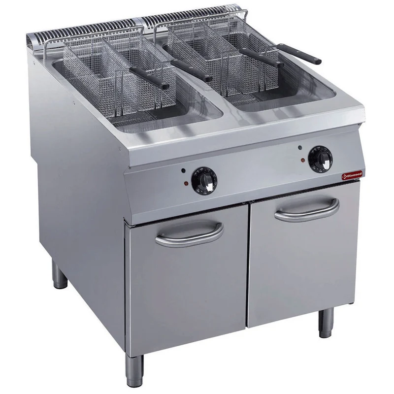Friteuse électrique 2 cuves y 23 lt- meuble - 36 kW - Diamond