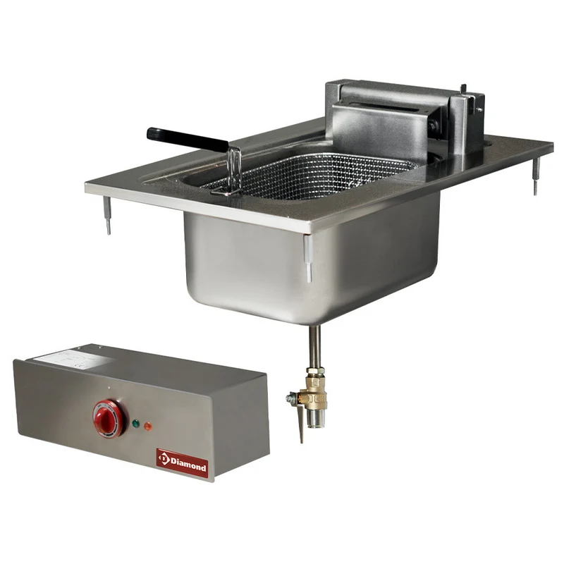 Friteuse électrique 10 lt à encastrer - 7,5 kW - Diamond