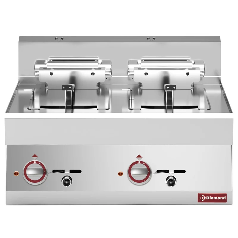 Friteuse électrique 2 cuves 10 litres - Réf. E65/F20-7T-230V/3-N - 15 kW - Diamond
