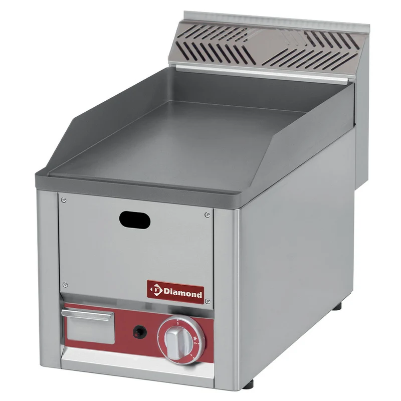 Plaque de cuisson gaz - lisse - Plancha gaz - Diamond