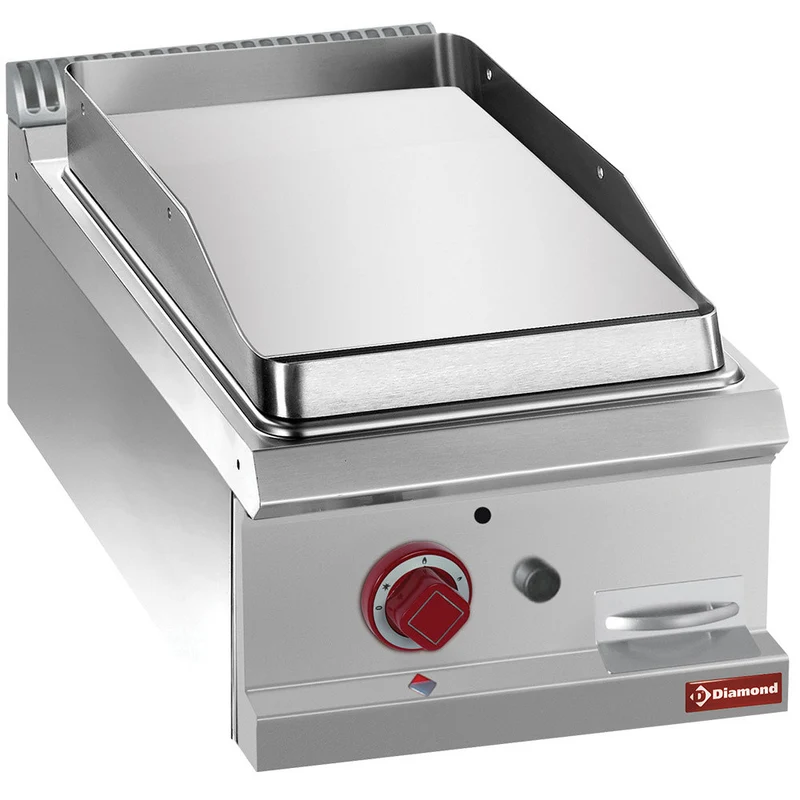 Plaque de cuisson gaz lisse chrome dur - Plancha gaz - Diamond