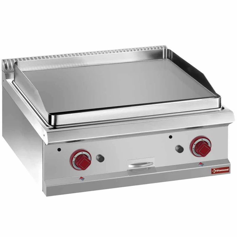 Plaque de cuisson gaz lisse-module 1/1 - Plancha gaz - Diamond