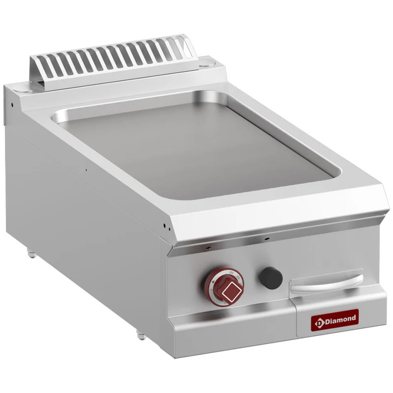Plaque de cuisson gaz lisse-module 1/2 - Plancha gaz - Diamond