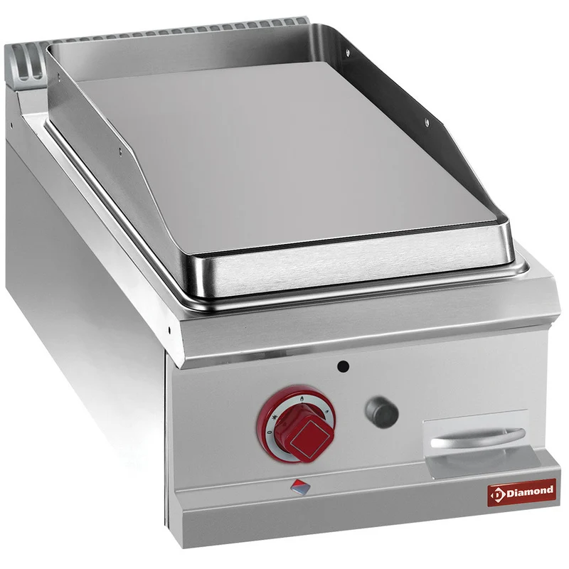 Plaque de cuisson gaz lisse-module - 1/2 - Plancha gaz - Diamond