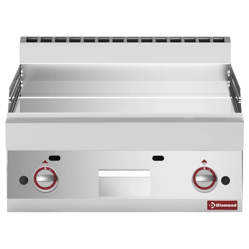 Plaque de cuisson - gaz lisse - Réf. G65/PLCD7T-N - Plancha gaz - Diamond