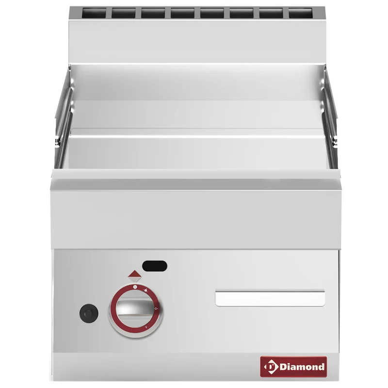 Plaque de cuisson lisse gaz - Réf. G65/PLCD4T-N - Plancha gaz - Diamond