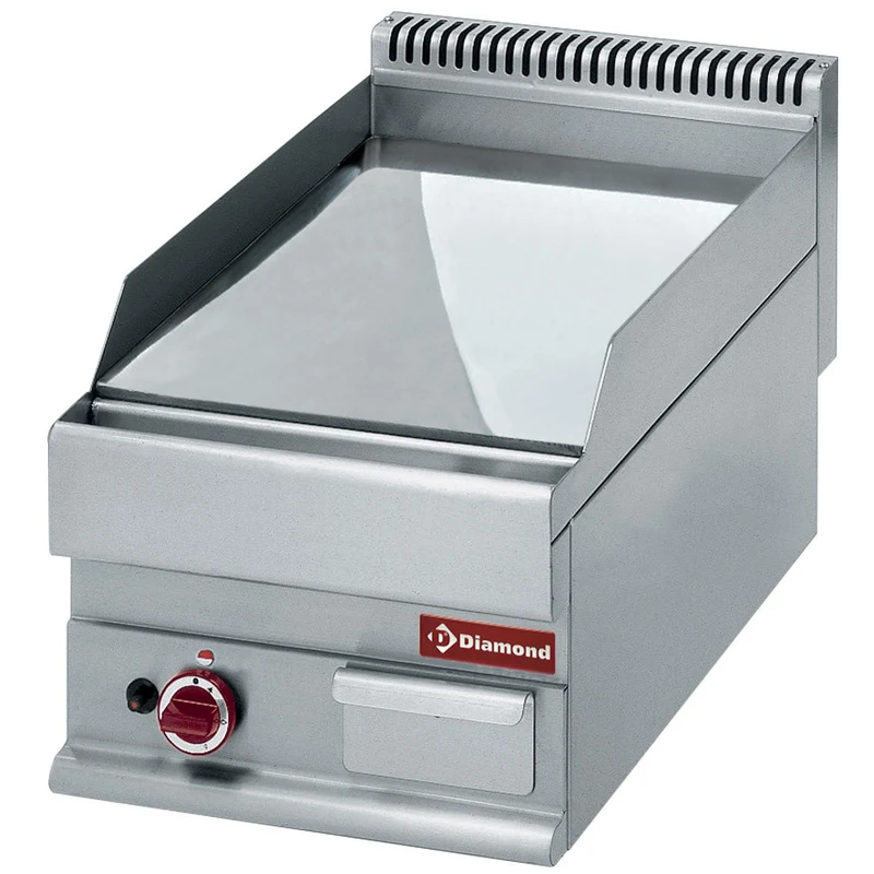 Plaque de cuisson lisse gaz - Réf. G65/PLCD4T - Plancha gaz - Diamond