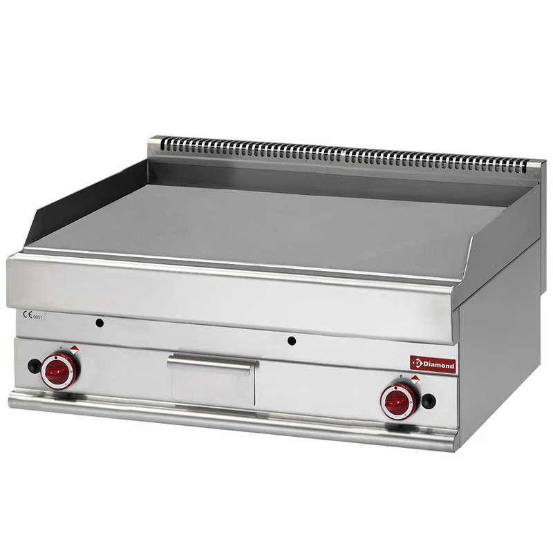Plaque de cuisson gaz extra-large lisse - Réf. G65/PLCD10T - Plancha gaz - Diamond