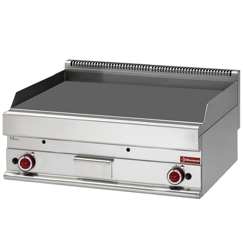 Plaque de cuisson gaz extra large lisse - Plancha gaz - Diamond